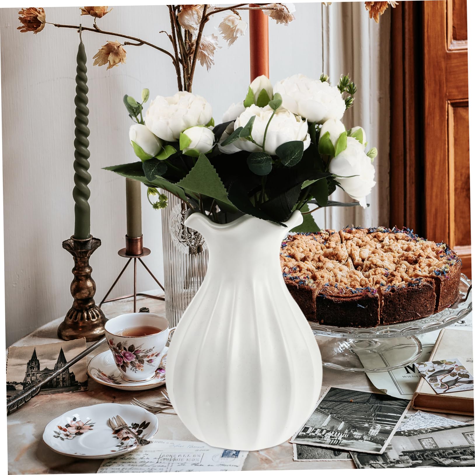 Amazon｜FUNOMOCYA リビングルームの装飾のための造花ウェディング